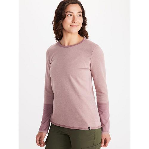 Marmot Camsel Reversible T-Shirts For Womens Pink SCB526903